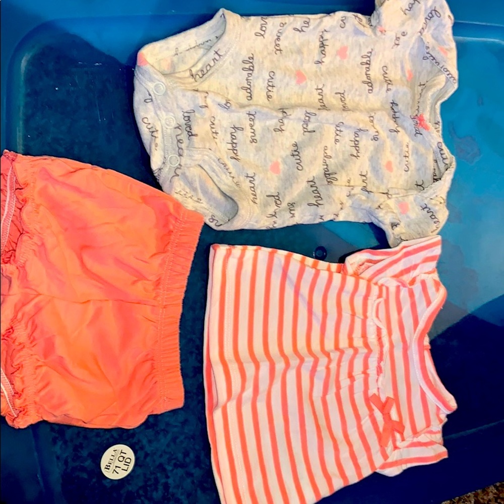 3 piece short set